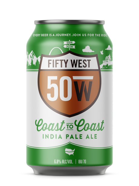 Fifty West Coast to Coast India Pale Ale can