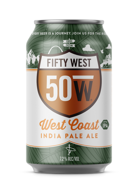 Fifty West West Coast India Pale Ale can