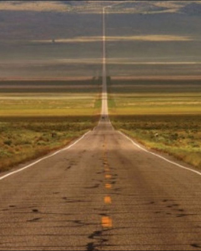 U.S. Route 50 stretching to the horizon